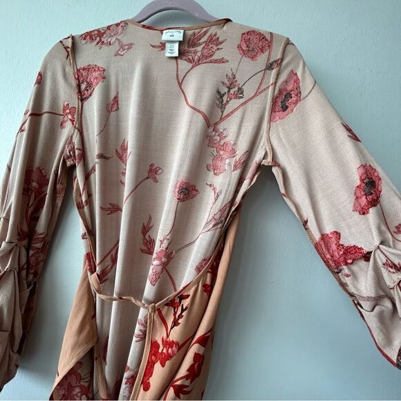 JOHANNA ORTIZ X H&M FLORAL MAXI WRAP DRESS - Picture 9 of 10